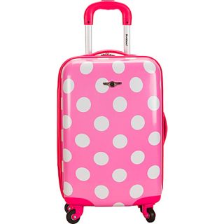 Reno 20 Hardside Carryon Pink Dot   Rockland Luggage Small Rol