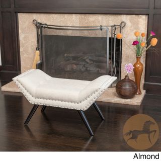 Christopher Knight Home Rosalynn Tufted Fabric Ottoman/bench