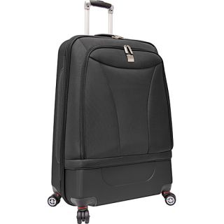 28 Hybrid Spinner Suitcase Black   U.S. Traveler Large Rolling Lu