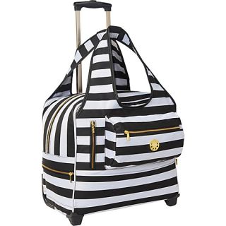 Stripe Day Trip Bag Silver/Black   Sydney Love Small Rolling Luggage