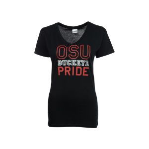 Ohio State Buckeyes J America NCAA Womens Stacked ABC T Shirt