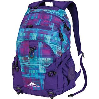 Loop Backpack   Womens Canvas Plaid/Deep Purple   High Sierra Schoo