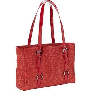 Viali Tote   Suede Red   FranklinCoveyBusiness Ladies Bus