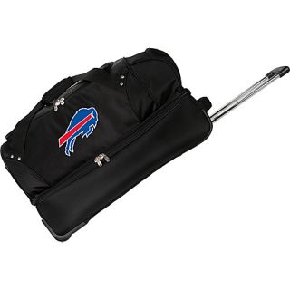 NFL Buffalo Bills 27 Drop Bottom Wheeled Duffel Bag Black