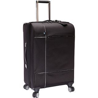 24.5 Split Case Spinner Black   BMW Luggage Large Rolling Luggage