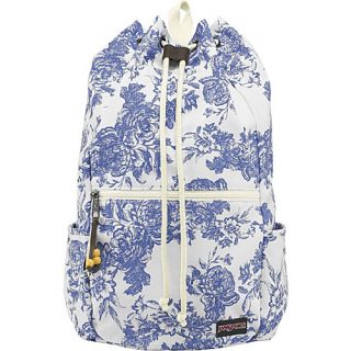 Crossland Backpack White / Blue Wash Vintage Floral Canvas   JanSport S