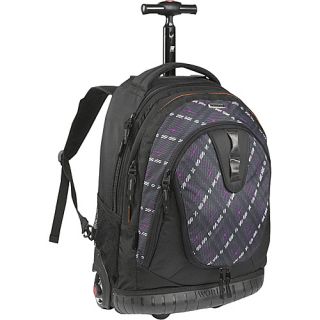J World Drake Laptop Rolling Backpack   Preppy Purple