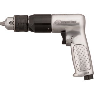 Ingersoll Rand Reversible Quiet Technology Air Drill   1/2 Inch Keyed Chuck,