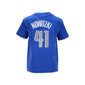 Dallas Mavericks Dirk Nowitzki Profile NBA Kids Name And Number T Shirt