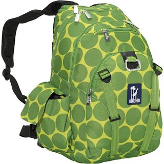 Big Dots Green Serious Backpack   Big Dots