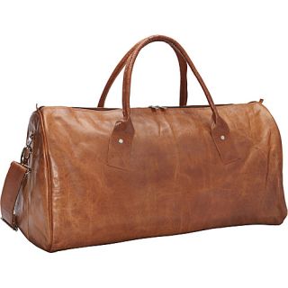 Leather Duffle Carry on Travel Bag Brown   Sharo Leather Bags