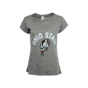 Ohio State Buckeyes J America NCAA Womens Block Mascot Slub T Shirt