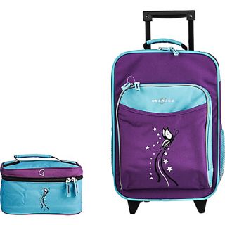 O3 Kids Luggage and Toiletry Bag Set   Turquoise Butterfly Turquoise But
