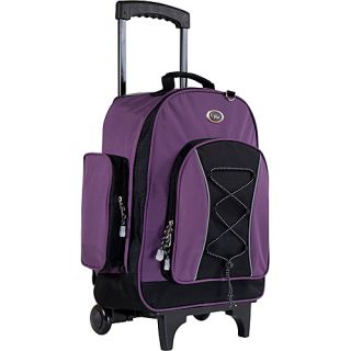 Bleacher Rolling Backpack Purple   CalPak Wheeled Backpacks