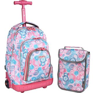 Lollipop Kids Rolling Backpack with Lunch Bag (Kids ages 3 7) B