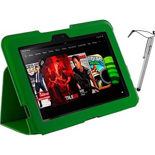 Ultra Slim Case w/ Stylus for Kindle Fire HD 8.9 Green   rooCASE Laptop