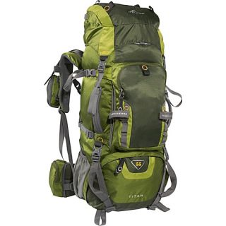 Titan 55  Hiking Backpack, Pine, Leaf, Charcoal