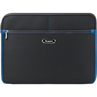 Tech   16 Laptop Sleeve   Black with Blue Trim