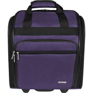 15 Wheeled Underseat Bag Purple   Travelon Small Rolling Luggage