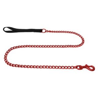 Platinum Pets Stainless Steel Coated No Bite Chain Leash with Black Nylon