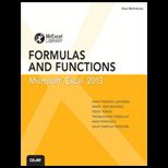 Microsoft Excel 2013 Formulas and Functions