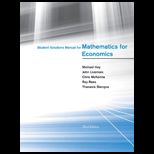 Mathematics for Economics   Student Solution Manual