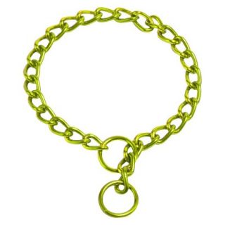 Platinum Pets Coated Chain Training Collar   Corona Lime (22 x 4mm)