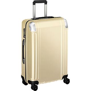 Geo Polycarbonate 24 4 Wheel Spinner Travel Case Polished Gold