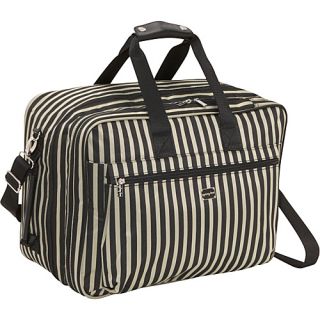 Stripe Convertible Weekender Black/Khaki   Sydney Love Luggage Totes