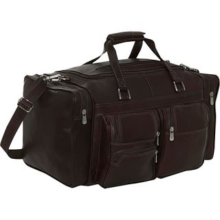 20 Duffel Bag with Pockets   Chocolate