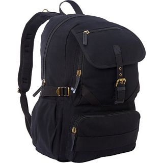 Sport Canvas Backpack Black   Vagabond Traveler Travel Backpac
