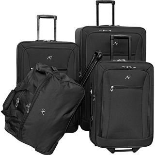 Brooklyn Collection 4 Pcs Set Black   American Flyer Luggage Sets
