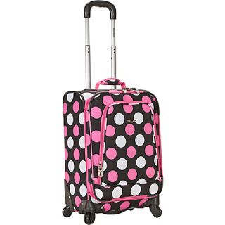 Venice 20 Spinner Carry On MultiPink Dot   Rockland Luggage Sm