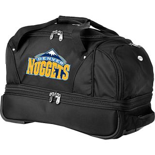 NBA Denver Nuggets 22 Drop Bottom Wheeled Duffel Bag Black