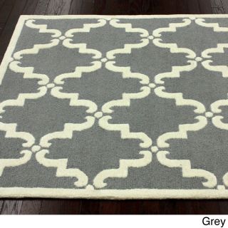 Nuloom Nuloom Handmade Luna Marrakesh Trellis Wool Rug (9 X 12) Gray Size 9 x 12