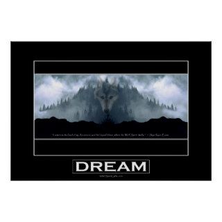 DREAM "Spirit of the Wolf" Art Poster