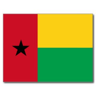 Guinea Bissau Flag Postcard