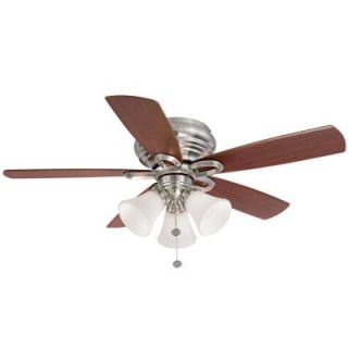 Hampton Bay Maris 44 in. Indoor Brushed Nickel Ceiling Fan 26618