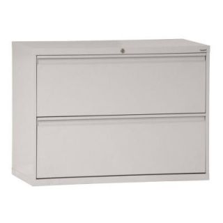 Sandusky 800 Series 36 in. W 2 Drawer Full Pull Lateral File Cabinet in Dove Gray LF8F362 05