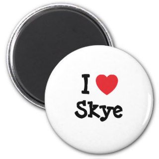 I love Skye heart T Shirt Refrigerator Magnets