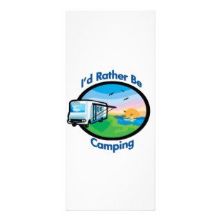 I'd rather be camping rack card template