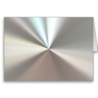 Artistic silver metal card