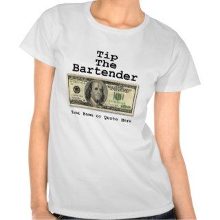 Women's Lt. Tees   Tip The Bartender