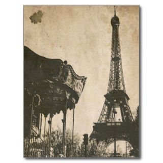 Vintage Paris Postcard, Eiffel Tower