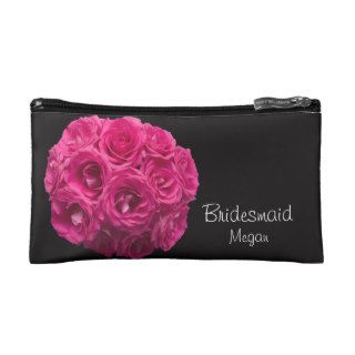 Bridesmaid Cosmetic or Makeup Bag     Personalized