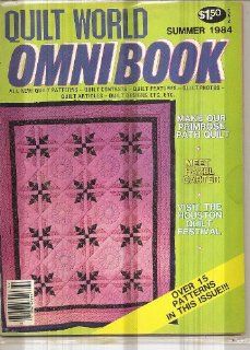 Quilt World Omnibook Magazine, Summer 1984 (Volume 6, Number 2) Barbara Hall Pedersen Books