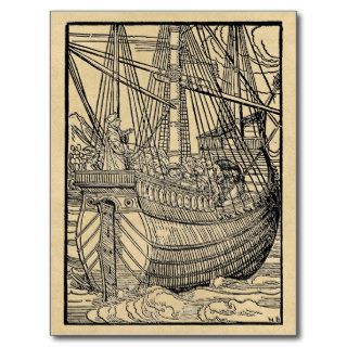 Galleon Sailing Ship Postcard