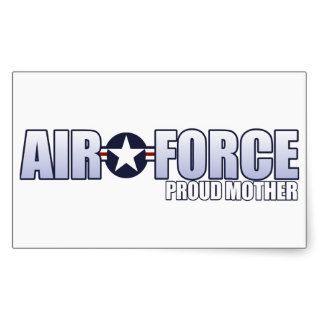 Proud Air Force Mother Rectangle Sticker