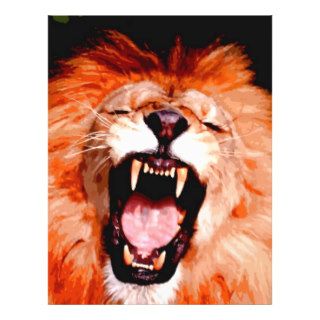 Lion Roaring Full Color Flyer