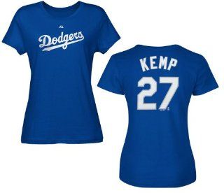 Los Angeles Dodgers Matt Kemp Womens Name and Number T Shirt  Football Apparel  Sports & Outdoors